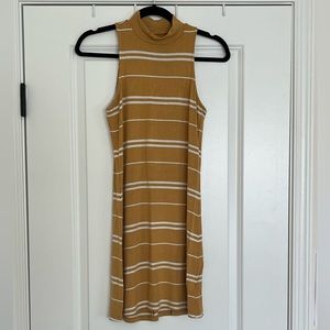 Aeropostale Seriously Soft Striped Sleeveless Turtleneck Dress